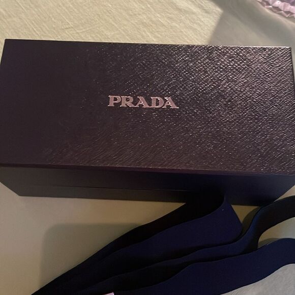 Prada Elastic Belt Navy Large - Picture 2 of 4